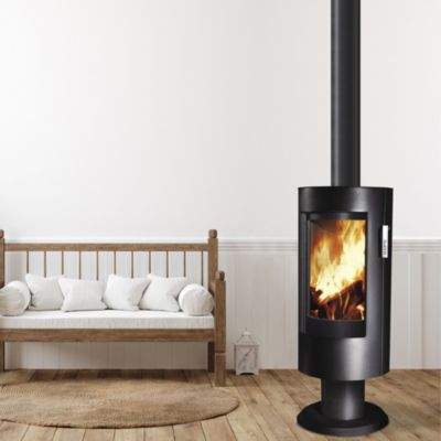 SUPRA Po&ecirc;le &agrave; bois en acier  Chlo&eacute; sur pied 7.1kW 120m&sup2;