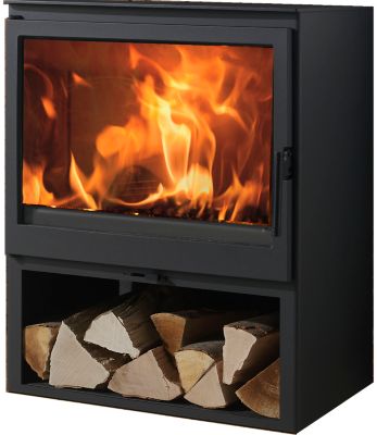 PANADERO Po&ecirc;le &agrave; bois en acier  Acacia ecodesign 9.8kW 105m&sup2;