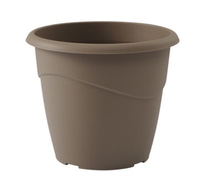 EDA Pot de fleur rond marina diam 30 - 10 litres taupe 