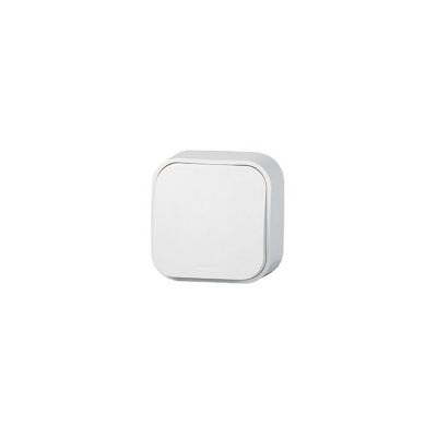ARNOULD  Profil &eacute;co complet poussoir simple carr&eacute; en saillie blanc