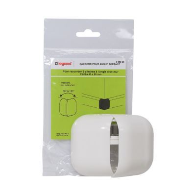 LEGRAND Raccord pour angle sortant, pour plinthe 80 x 20 mm 