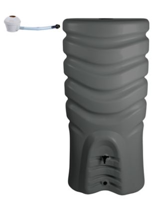 EDA R&eacute;cup&eacute;rateur d'eau  R&eacute;cup'o anthracite 550L + kit collecteur