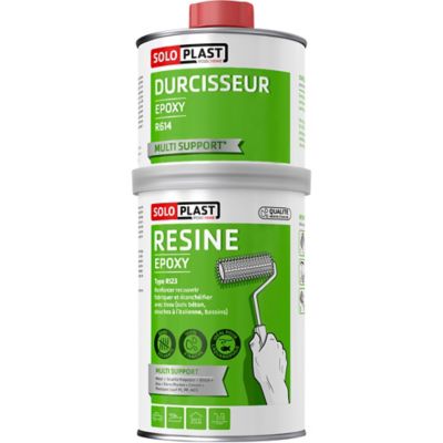 SOLOPLAST R&eacute;sine epoxy type R123 avec durcisseur R614  1 KG