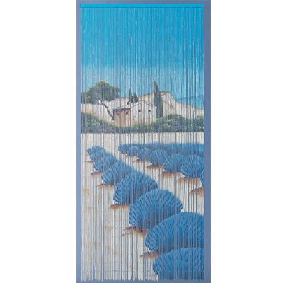Rideau en b&acirc;tonnets de bambou champ de lavande - Lavande - 90 x 200cm