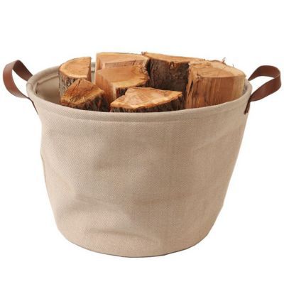LE MARQUIER - Panier A Buches Tissu Teahupoo Sable 