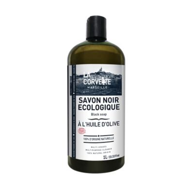LA CORVETTE Savon noir  Savonnerie du midi liquide &agrave; l&acute;huile d&acute;olive 1L