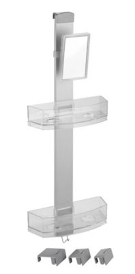 WENKO Serviteur de douche inox  Premium avec miroir