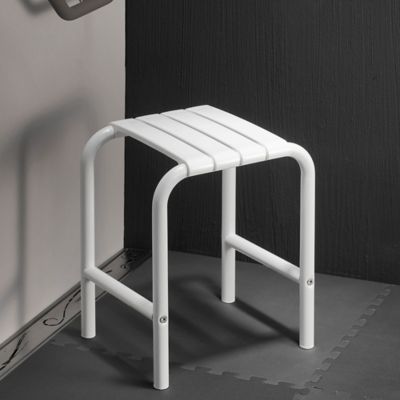 GODONNIER  - Tabouret de securite alu epoxy blanc