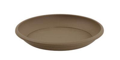 EDA  - Soucoupe marina taupe diam 26cm pour pot de fleur diam&ecirc;tre 30cm