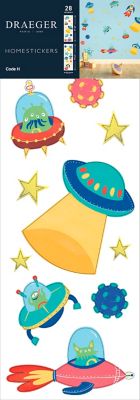 DRAEGER PARIS 1886 Draeger Paris - Sticker Mural Vaisseau Spatial en Papier - Multicolore