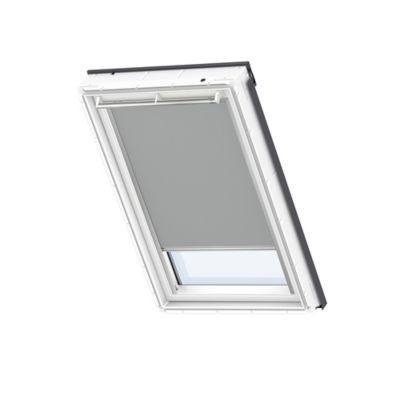 VELUX Store fen&ecirc;tre de toit  occultant manuel gris DKL C02, cadre gris