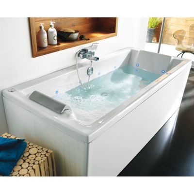 Tablier de baignoire - panneau retour - CLIP'S 80cm Blanc Brillant