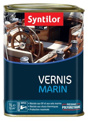 SYNTILOR Vernis marin bois incolore satin&eacute; 1L 