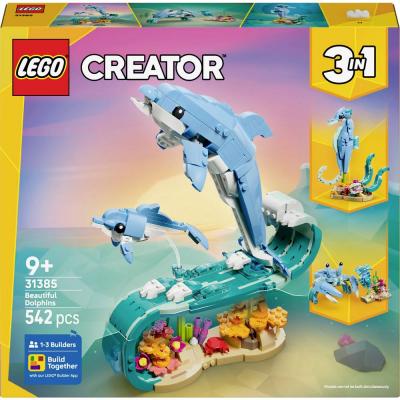 LEGO Creator 3-en-1 31385 Animaux marins : les beaux dauphins - Neuf