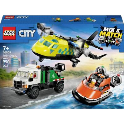LEGO City 60505 Avion, camion d'assistance et a&eacute;roglisseur modulable