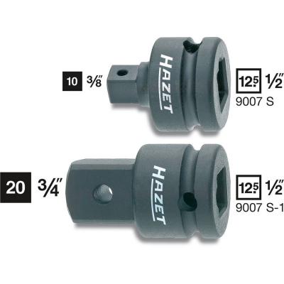 HAZET Adaptateur &agrave; chocs   9007S-1 Propulseur 1/2 (12.5 mm) Sortie 3/4 (20 mm) 49 mm