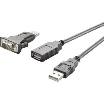 GENERIQUE Adaptateur s&eacute;riel USB 2.0 Renkforce [1x USB 2.0 type A m&acirc;le - 1x SUB-D m&acirc;le 9 p&ocirc;les] contacts dor&eacute;s
