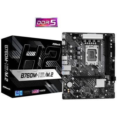 ASROCK  B760m-h2/m.2, Intel B760, 1700, Micro Atx, 2 Ddr5, 2 Hdmi, 2.5
