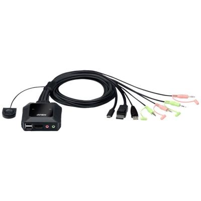 ATEN  CS52DP Switch KVM 2 ports Hybride DisplayPort et USB-C