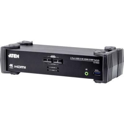 ATEN  CS1822 KVM HDMI 4K/USB 3.0 2 Ports + audio