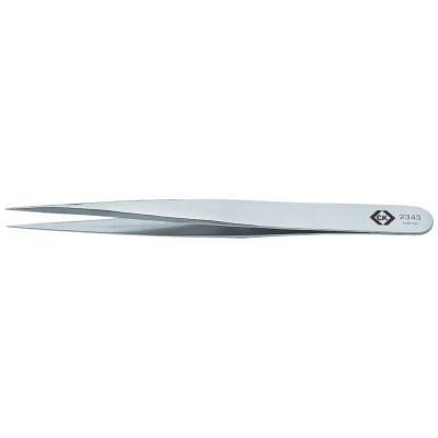  C.K T2343 Pince brucelle de pr&eacute;cision MM SA pointue, fine 130 mm