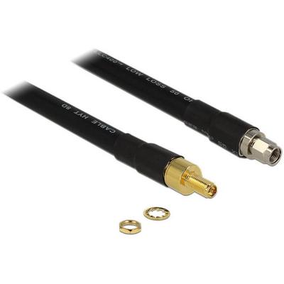 DELOCK C&acirc;ble Wifi  4043619130122 Rp-sma 0,4 M Noir