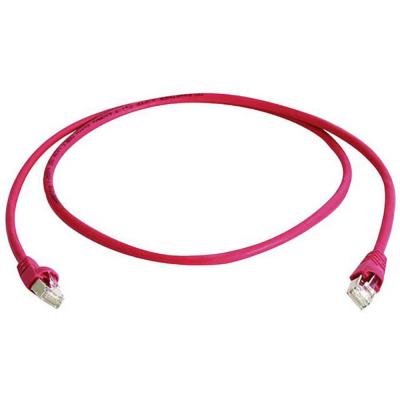 TELEGARTNER C&acirc;ble de raccordement r&eacute;seau informatique RJ45 Teleg&auml;rtner 100008030 CAT 6a S/FTP rouge 0.25 m 