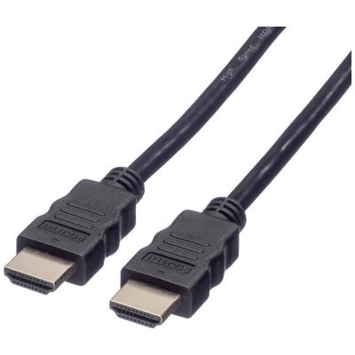 SECOMP C&acirc;ble de raccordement Roline HDMI Fiche m&acirc;le HDMI-A 15.00 m noir 11.04.5548 blind&eacute; C&acirc;ble HDMI