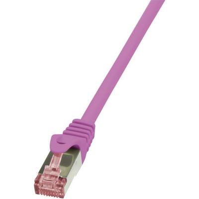 LOGILINK PrimeLine - Cordon de raccordement - RJ-45 (M) pour RJ-45 (M) - 7.5 m - SFTP, PiMF - CAT 6 - sans halog&egrave;ne, moul&eacute;, sans crochet - rose 