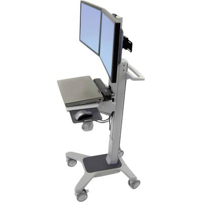 Ergotron Neo-Flex WideView WorkSpace chariot - Technologie brevetee Constant Force - pour 2 ecrans LCD/clavier/souris/CPU/scanner de codes barres - double - bicolore gris