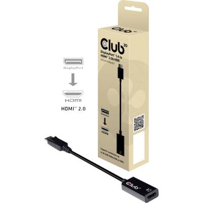 CLUB 3D Adaptateur club3d displayport 1.4 vers hdmi 2.0a hdr