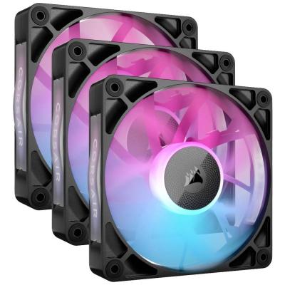 CORSAIR  Starter Kit - iCUE LINK RX120 RGB 120mm PWM Fans - Noir Noir
