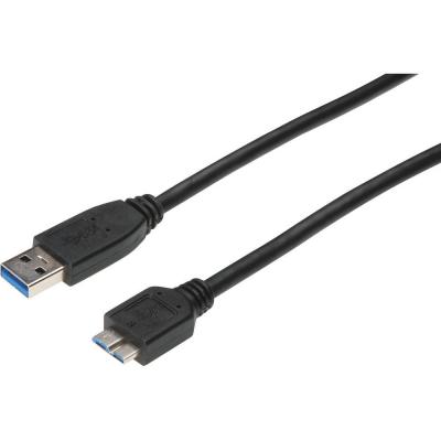 DIGITUS C&acirc;ble usb 3.0 [1x usb 3.0 m&acirc;le type a - 1x usb 3.0 m&acirc;le micro b] 0.50 m noir ak-112345 