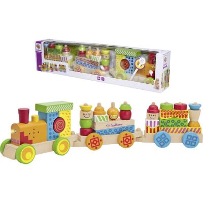 EICHHORN  - 100002236 - train musical color&eacute; avec fonction son et lumi&egrave;re - 28 pi&egrave;ces - 59 cm