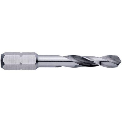 EXACT  05951 Foret h&eacute;lico&iuml;dal en m&eacute;tal HSS 5 mm longueur totale 50 mm DIN 3126 1/4 (6,3 mm) 1 pce.