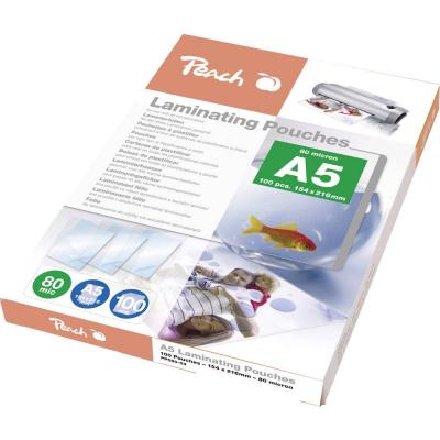 PEACH Pochettes de plastification PP580-03 A5 80 microns Lot de 100