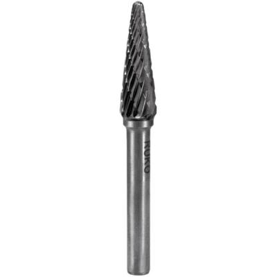 RUKO  116236 - Fresas metal duro forma - KEL Cono redondo (12 x 77 mm)