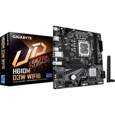 GIGABYTE H610M D3W WF6 Carte m&egrave;re Micro-ATX LGA1700 DDR5 Wi-Fi 6