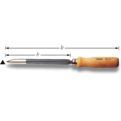 HAZET  Grattoir triangulaire - Longueur totale: 315 mm - 821-2