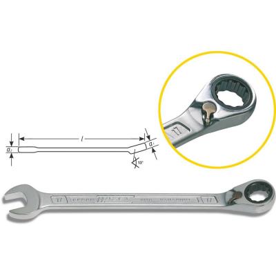 HAZET  - Cl&eacute; &agrave; cliquet r&eacute;versible 19mm 1 pcs
