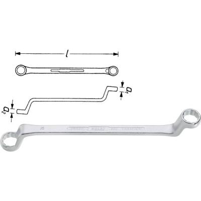 HAZET  630-30X32 Cl&eacute; polygonale double 365 Acier chrome-vanadium
