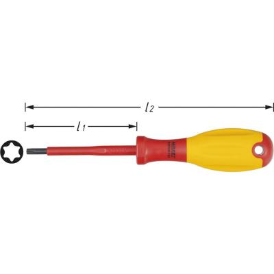 HAZET   VDE Tournevis Torx Taille (tournevis) T 30 Longueur de la lame: 100 mm 1 pc(s) 