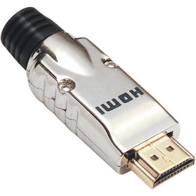 BKL ELECTRONIC HDMI m&acirc;le, droit 0905002 Nombre de p&ocirc;les (num): 19 argent