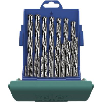 HELLER  21964 8 HSS Jeu de forets pour le m&eacute;tal 25 pi&egrave;ces meul&eacute; DIN 338 tige cylindrique 1 set