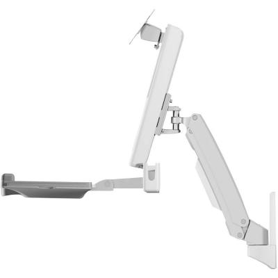 ICY BOX  Monitorhalterung mit Ablage, IB-MS600-W - Silber