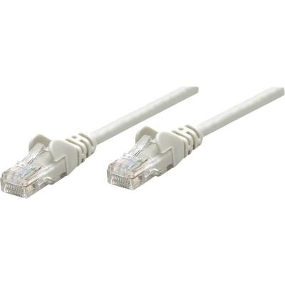 IC INTRACOM Intellinet Network Patch Cable, Cat6, 3m, Grey, CCA, U/UTP, PVC, RJ45, Gold Plated Contacts, Snagless, Booted, Lifetime Warranty, Polybag - Cordon de 