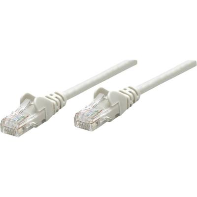 IC INTRACOM Intellinet Network Patch Cable, Cat6, 15m, Grey, CCA, U/UTP, PVC, RJ45, Gold Plated Contacts, Snagless, Booted, Lifetime Warranty, Polybag - Cordon 
