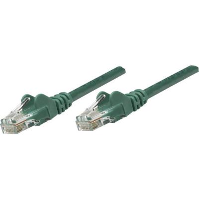 IC INTRACOM Intellinet 343718 RJ45 C&acirc;ble r&eacute;seau, c&acirc;ble patch CAT 6 U/UTP 5.00 m vert 1 pc(s) 