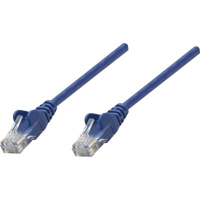 IC INTRACOM Intellinet Network Patch Cable, Cat6, 15m, Blue, Copper, S/FTP, LSOH / LSZH, PVC, RJ45, Gold Plated Contacts, Snagless, Booted, Lifetime Warranty, 