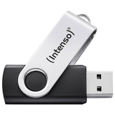 INTENSO  Cl&eacute; USB Office Line, 256 Go, USB-A, 3.2 Gen 1x1, noir-argent